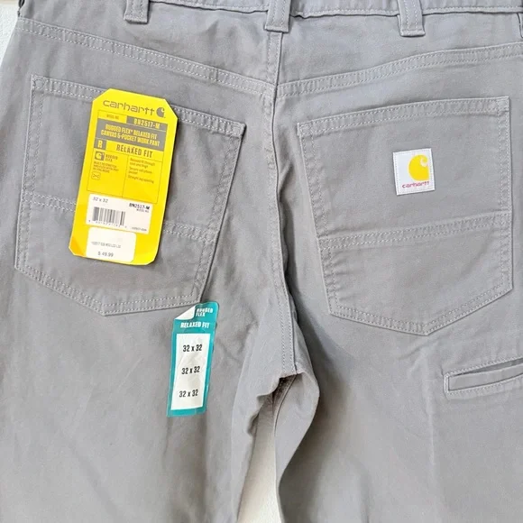 NWT Carhartt Men's Straight Relaxed Fit Gray Jeans - Picture 6 of 15